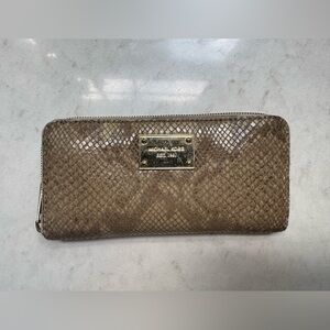 Michael Kors Leather Snake Print Wallet
